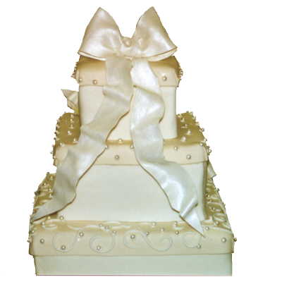 rolled fondant wedding cake