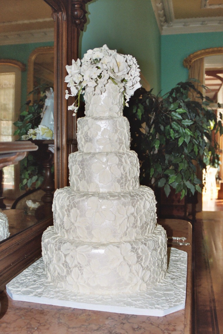 Brocade Wedding Cake