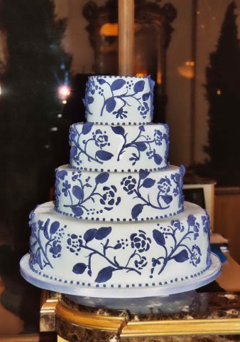 عکس طراحی کیک عروسی