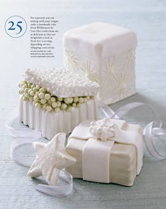 Gift box cakes