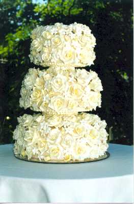 عکس طراحی کیک عروسی