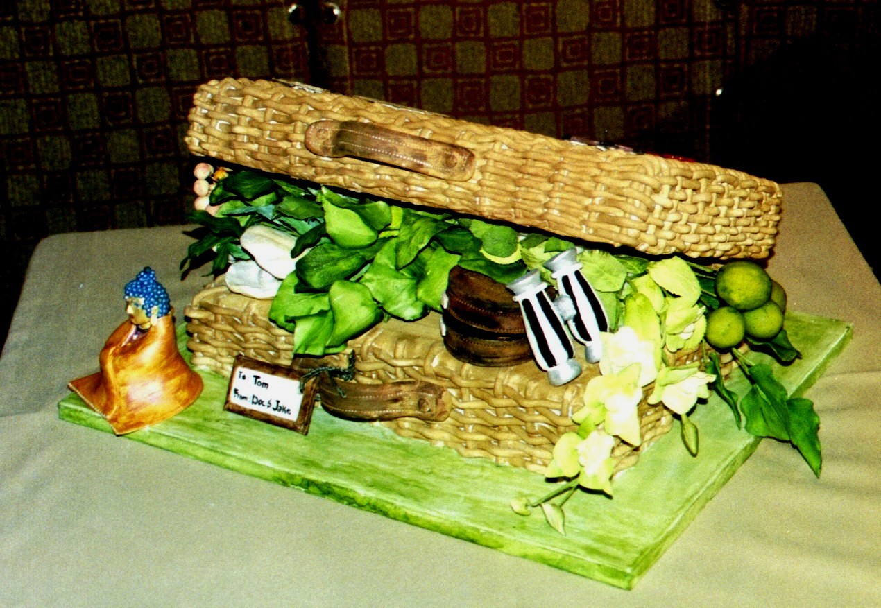 Suitcase cake